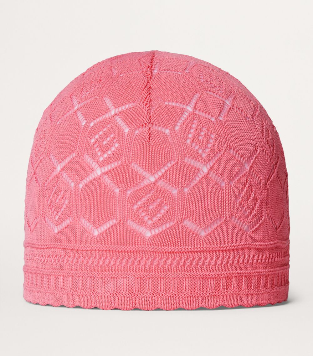 Gucci Gucci Kids Knitted Rhombus-G Hat