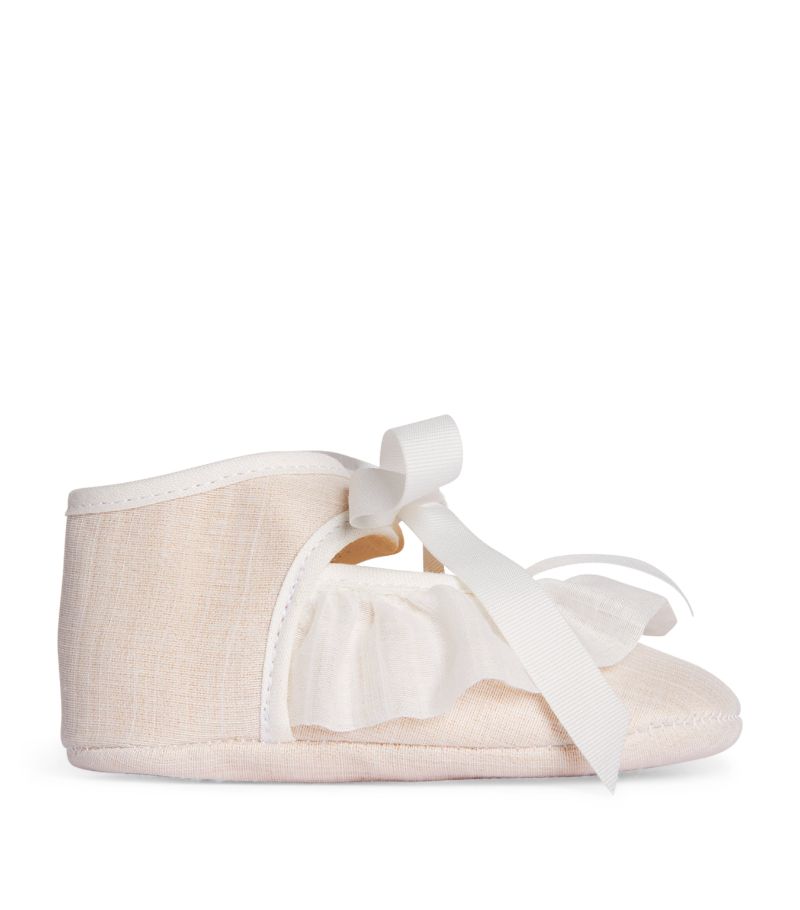 Paz Rodriguez Paz Rodriguez Woven Newborn Shoes