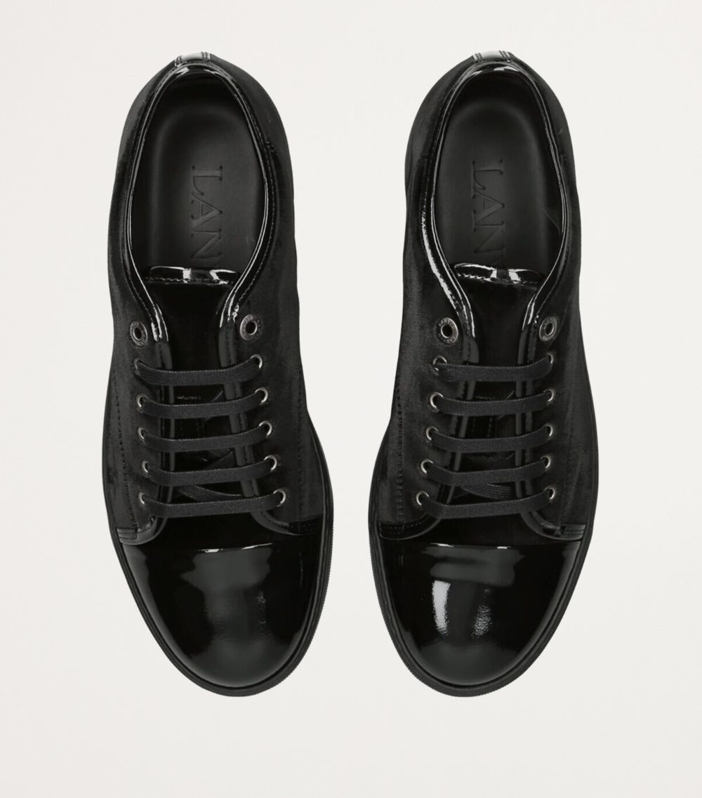 Lanvin Lanvin Velvet And Leather Dbb1 Sneakers