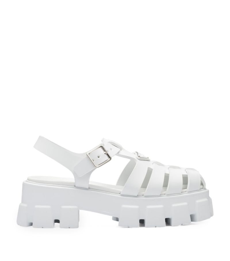 Prada Prada Rubber Platform Sandals 55