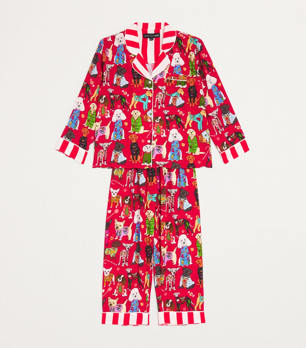  Karen Mabon Kids Ecovero Woof Xmas Pyjama Set (2-14 Years)