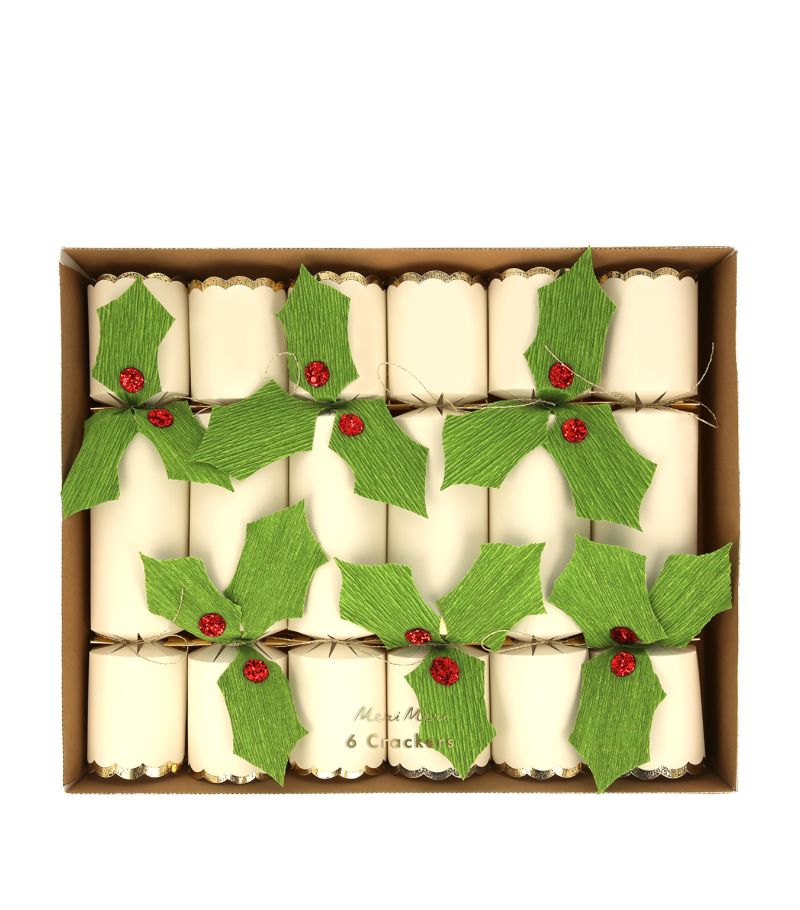 Meri Meri Meri Meri Holly Christmas Crackers (Set of 6)