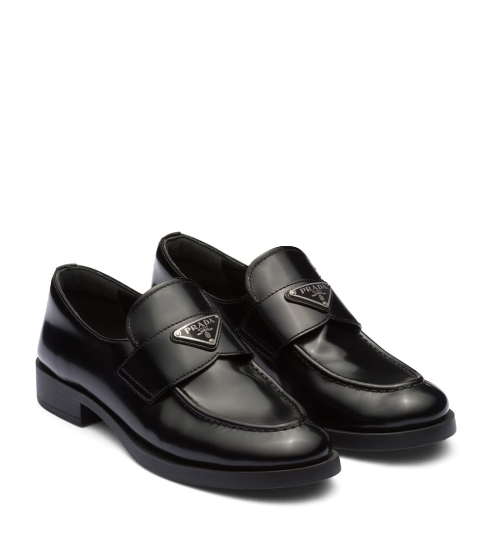 Prada Prada Calfskin Brushed Loafers