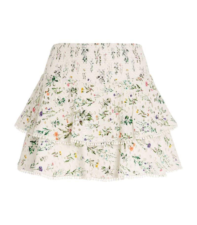 Alice + Olivia Alice + Olivia Cotton Floral Joey Skirt