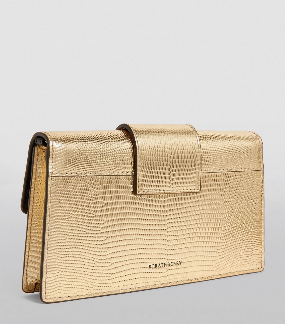 Strathberry Strathberry Metallic Crescent Clutch Bag