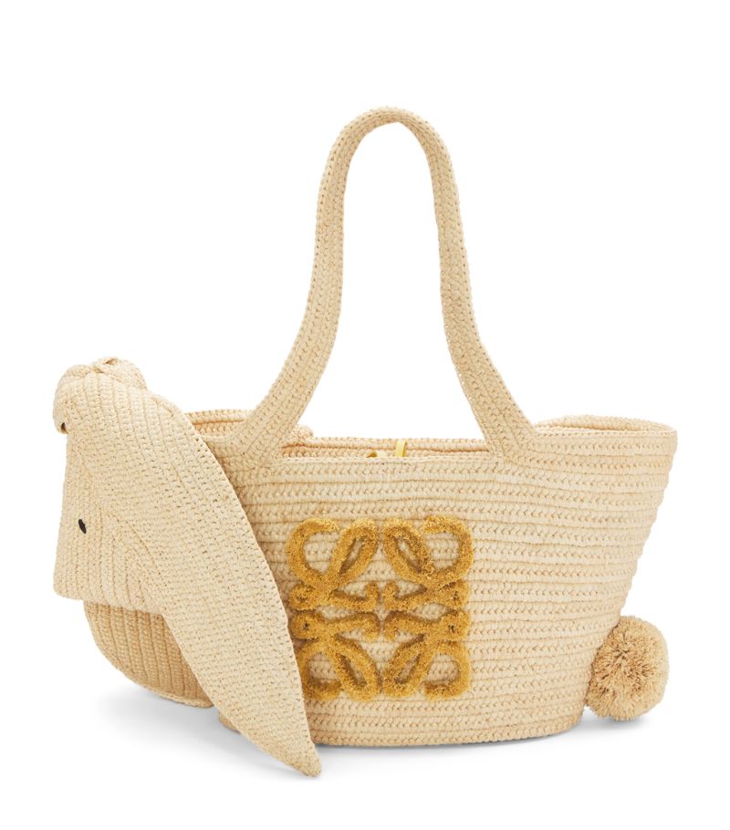 Loewe LOEWE Small Raffia Bunny Basket Bag