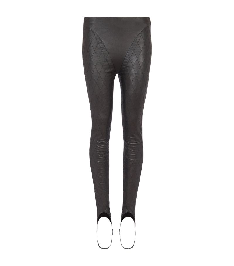 Balmain Balmain Leather Stirrup Leggings