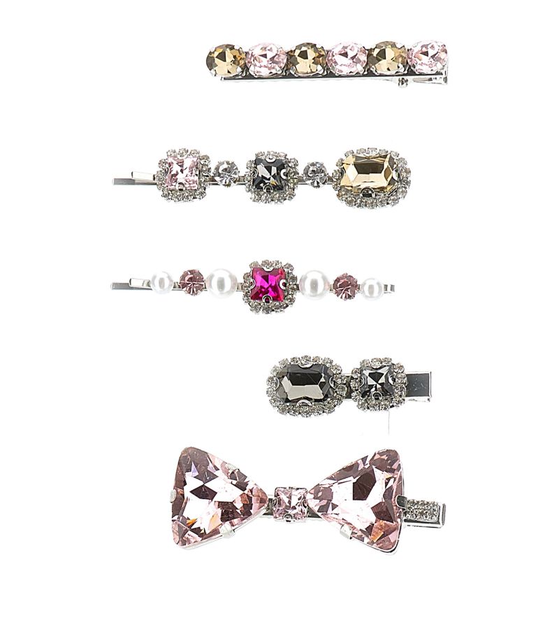 Monnalisa Monnalisa Set Of 5 Crystal Hair Clips