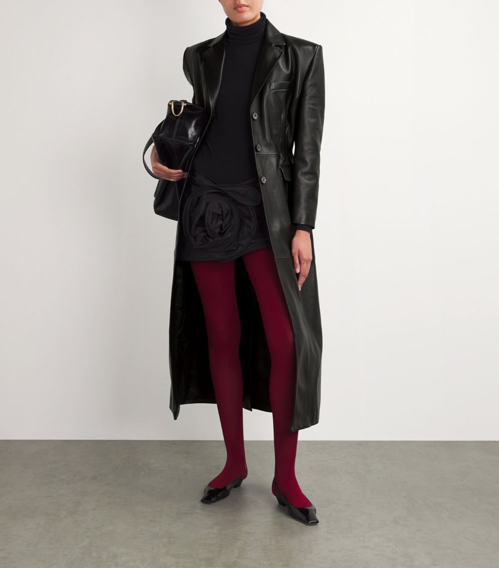 Magda Butrym Magda Butrym Leather Hourglass Trench Coat