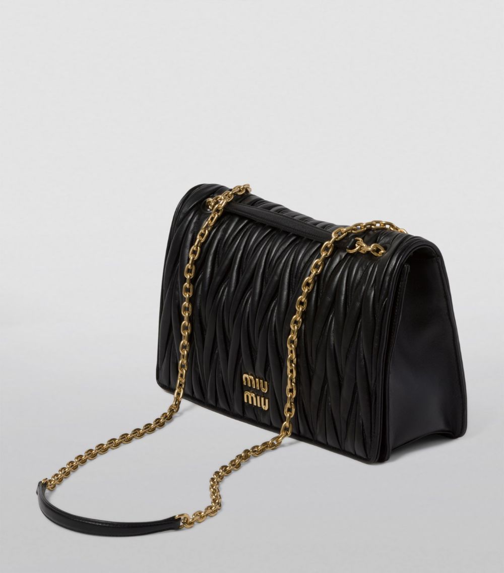 Miu Miu Miu Miu Leather Matelassé Shoulder Bag