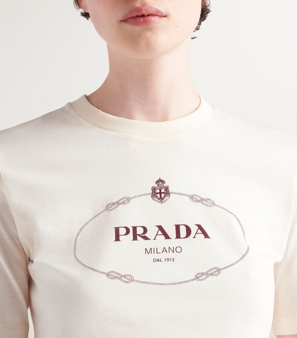 Prada Prada Cotton Savoy Logo T-Shirt