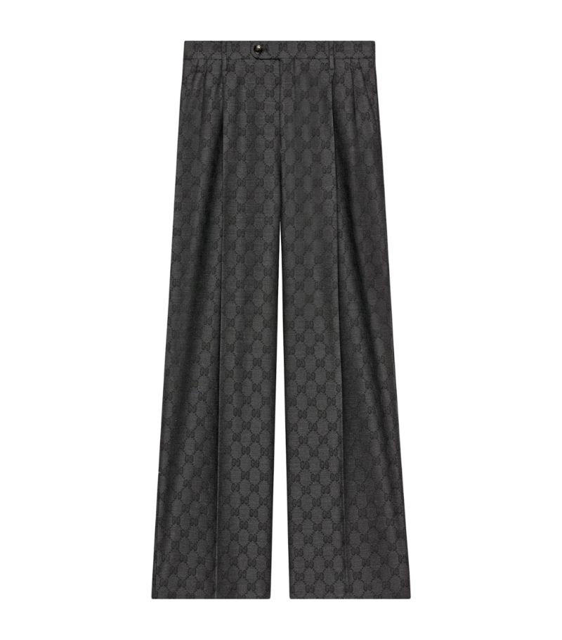 Gucci Gucci Wool Gg Trousers