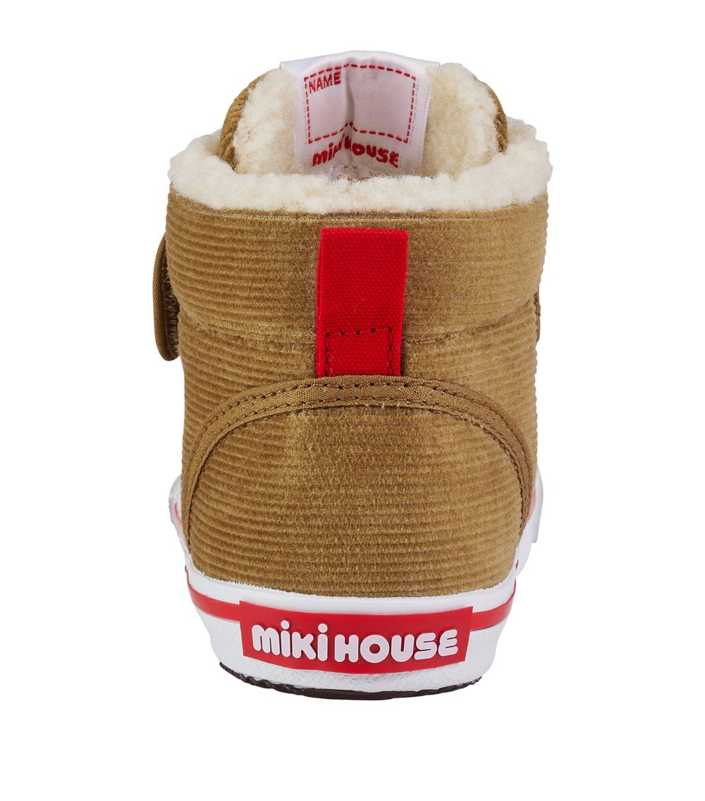 Miki House Miki House Logo-Embroidered High-Top Sneakers