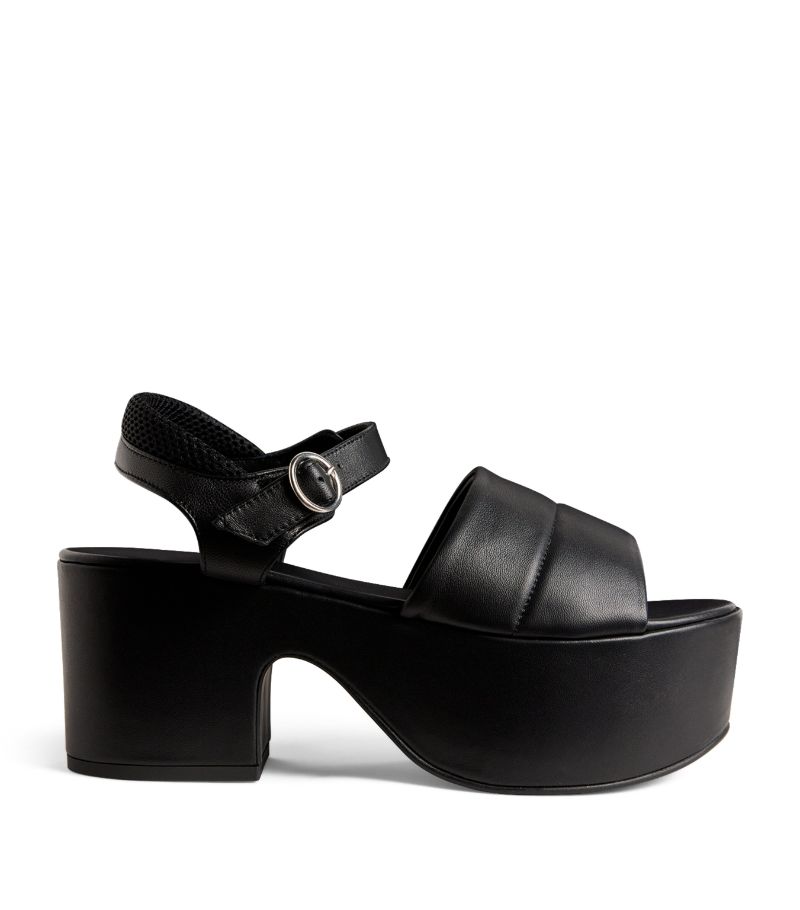 Weekend Max Mara Weekend Max Mara Leather Platform Sandals 65