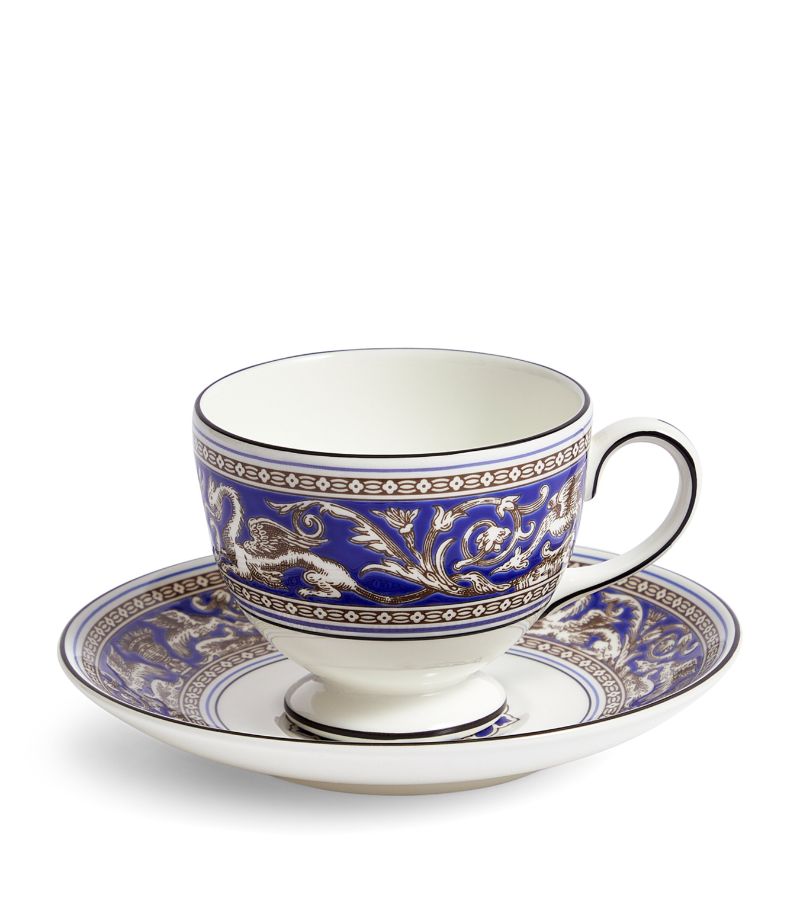 Wedgwood Wedgwood Florentine Marine Teacup & Saucer