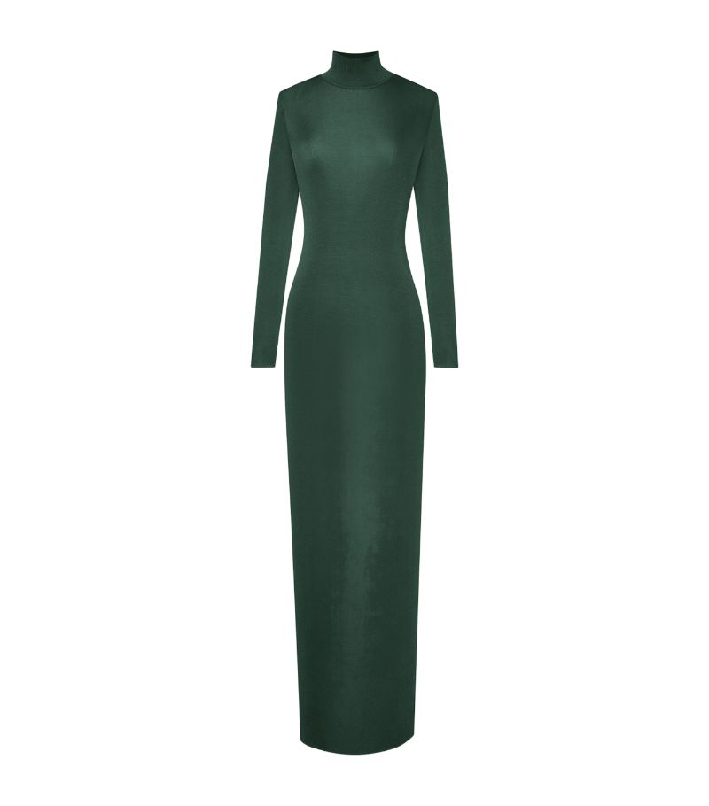 Saint Laurent Saint Laurent Satin Midi Dress