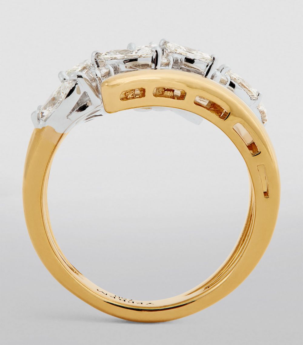Yeprem Yeprem Yellow Gold And Diamond Golden Strada Stackable Ring