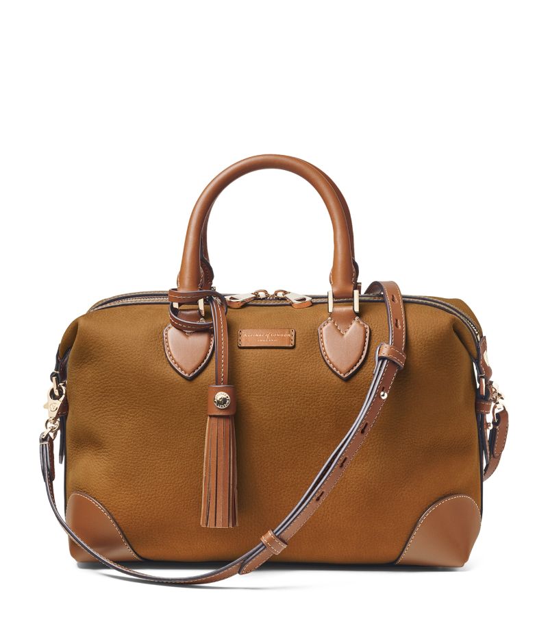  Aspinal Of London Small Leather Bowling Bag