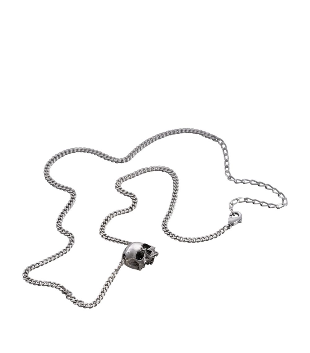 Buster + Punch Buster + Punch x Travis Barker Silver-Plated Skull Necklace