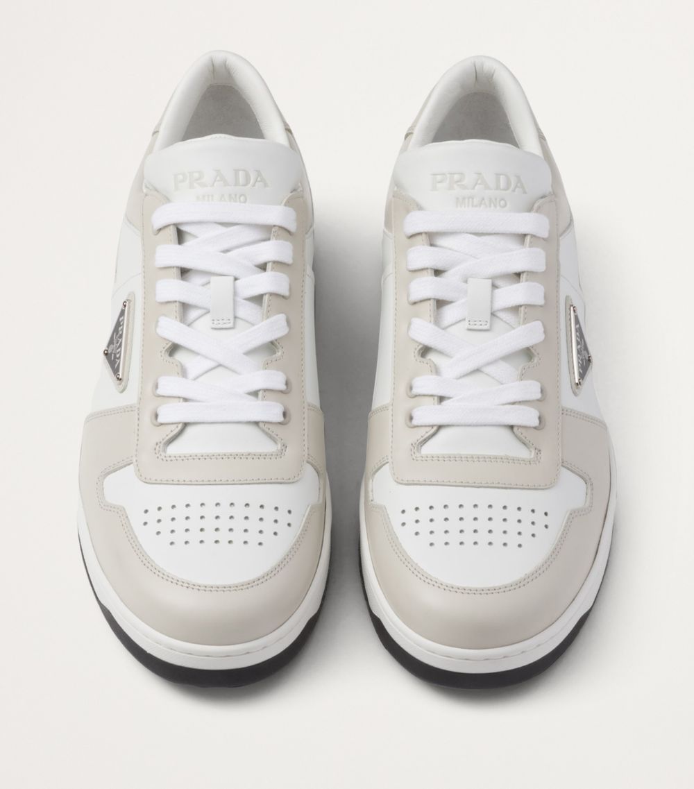 Prada Prada Leather Downtown Sneakers