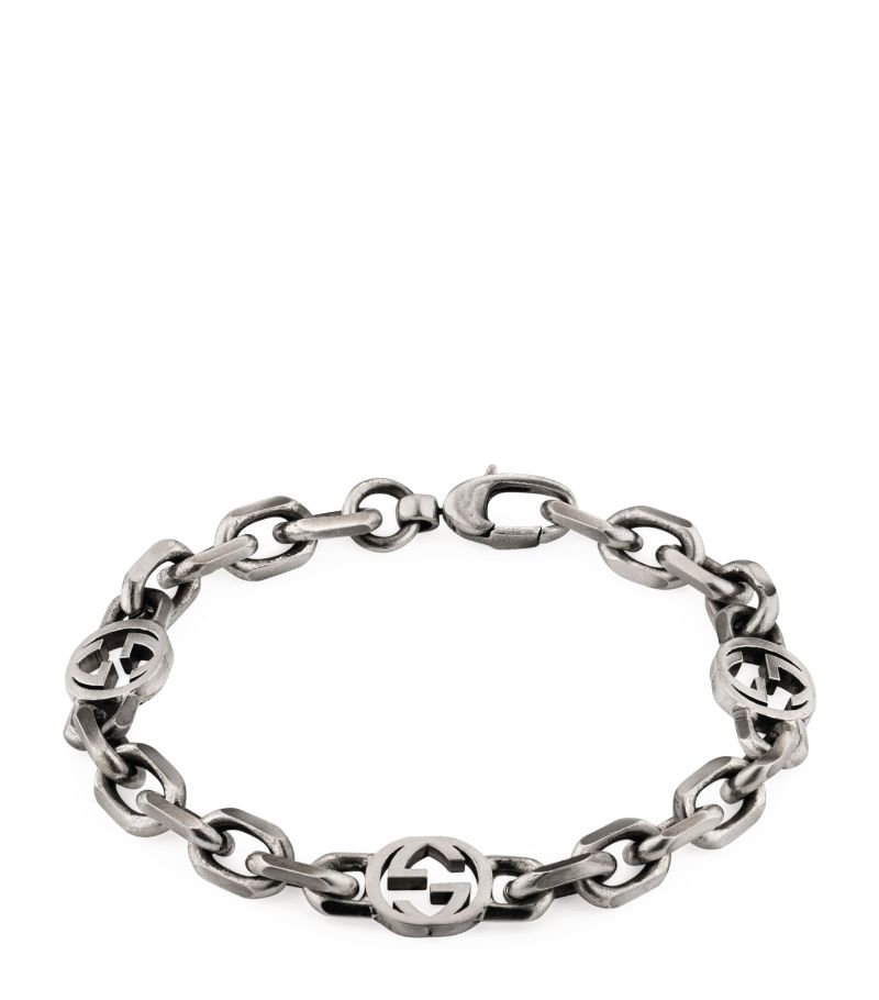 Gucci Gucci Silver Interlocking G Bracelet