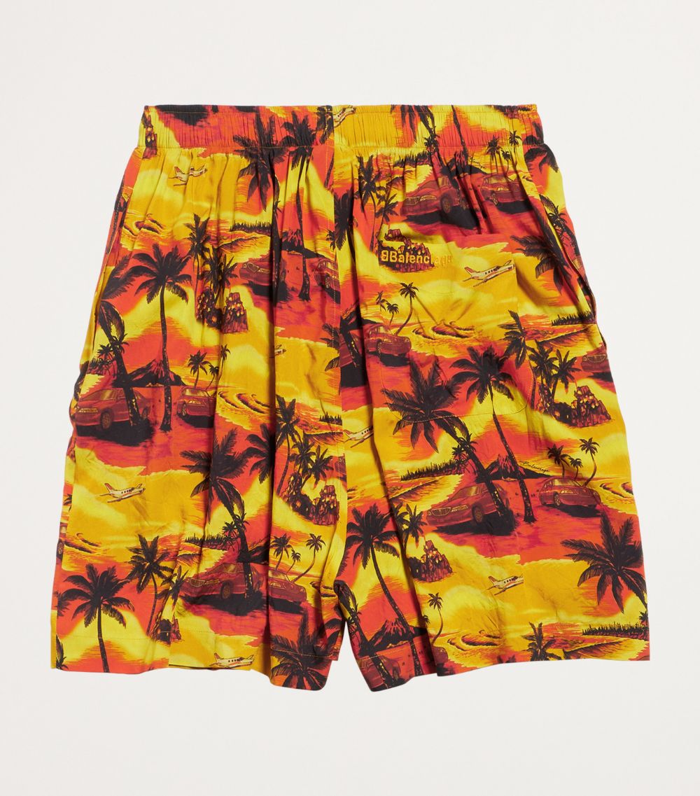 Balenciaga Balenciaga Tropical Print Pyjama Shorts