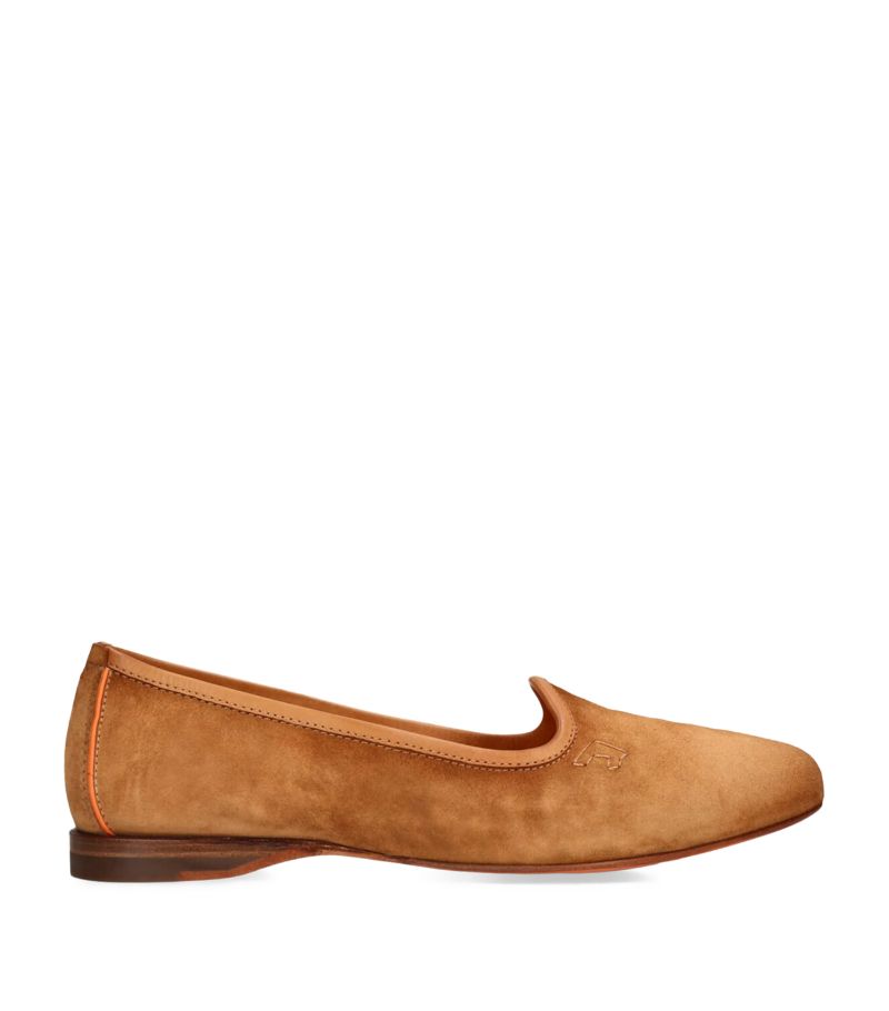 Santoni Santoni Suede Andrea Slippers