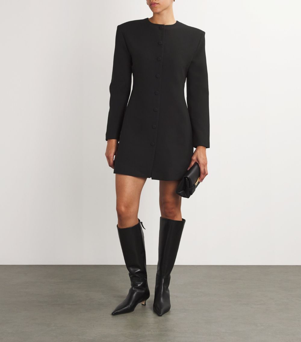  Aexae Wool Contour Mini Dress