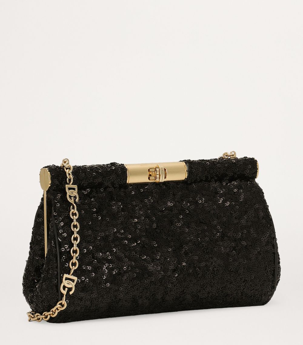 Dolce & Gabbana Dolce & Gabbana Medium Sequin-Detail Marlene Shoulder Bag