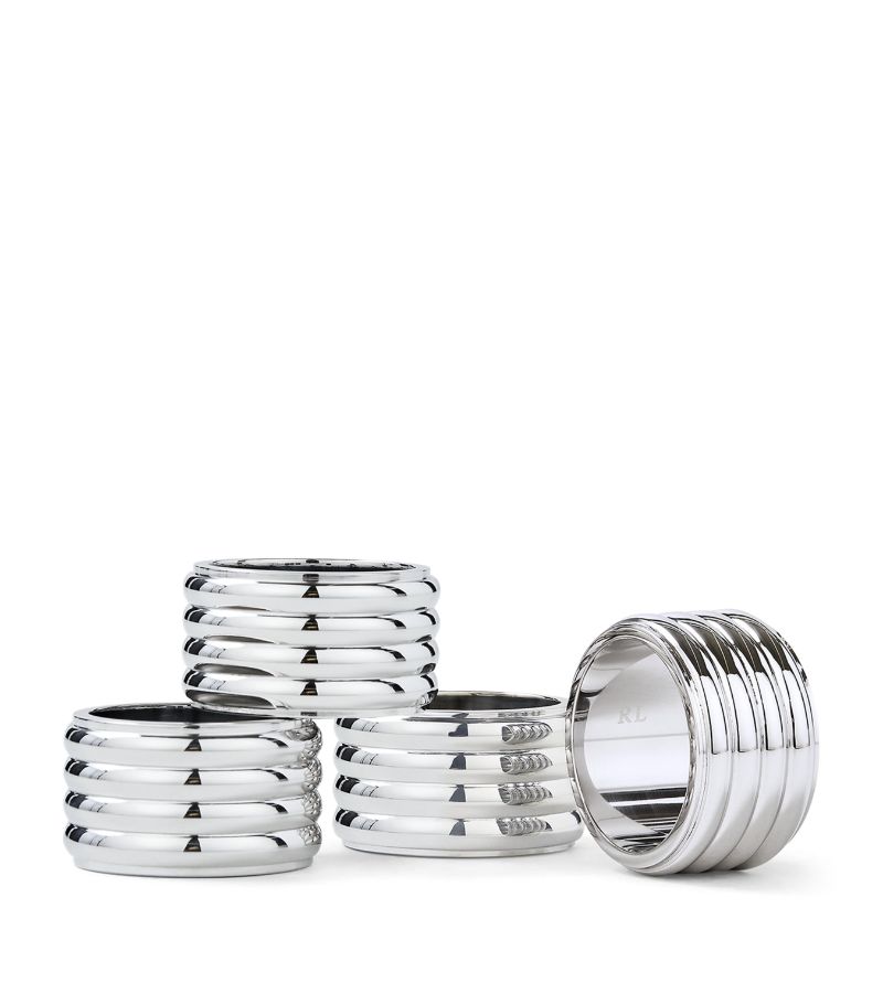 Ralph Lauren Home Ralph Lauren Home Set Of 4 Stainless Steel Thorpe Napkin Rings