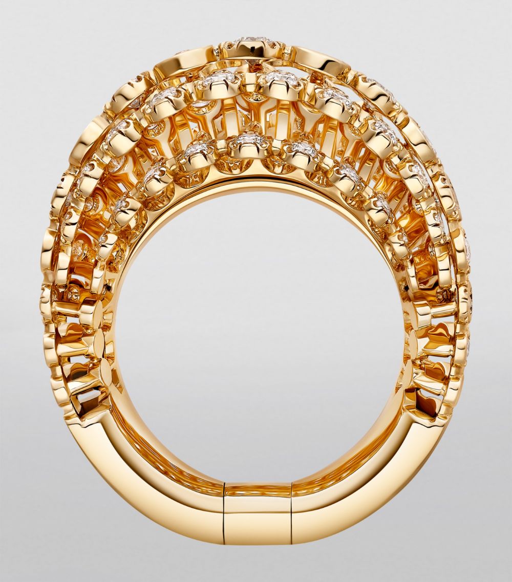 Cartier Cartier Yellow Gold And Diamond Cartier Libre Polymorph Ring