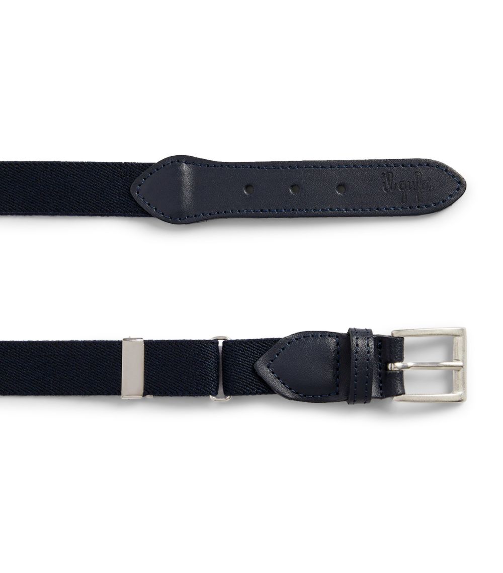 Il Gufo Il Gufo Leather-Trim Belt