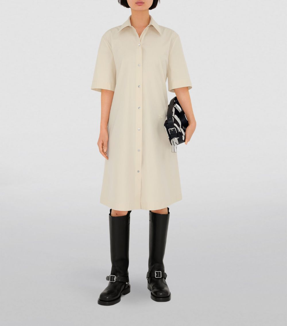 Burberry Burberry Cotton-Blend Shirt Dress