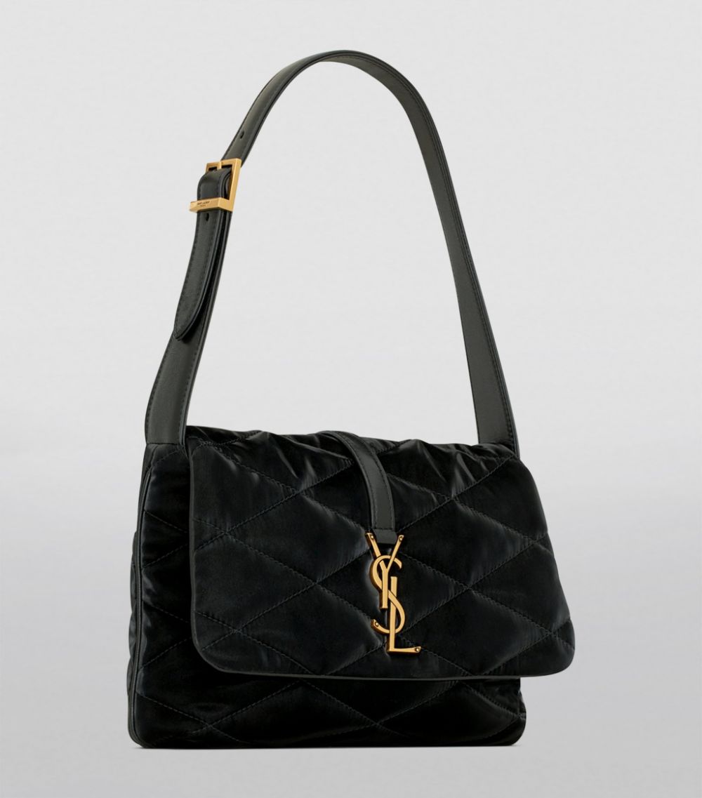 Saint Laurent Saint Laurent Le 5 Ã 7 Velvet Shoulder Bag