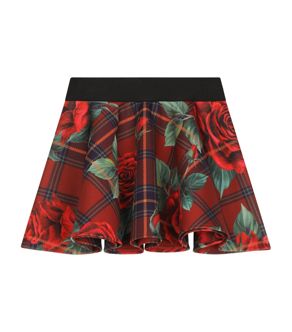 Dolce & Gabbana Dolce & Gabbana Kids Floral Check Mini Skirt (2-6 Years)