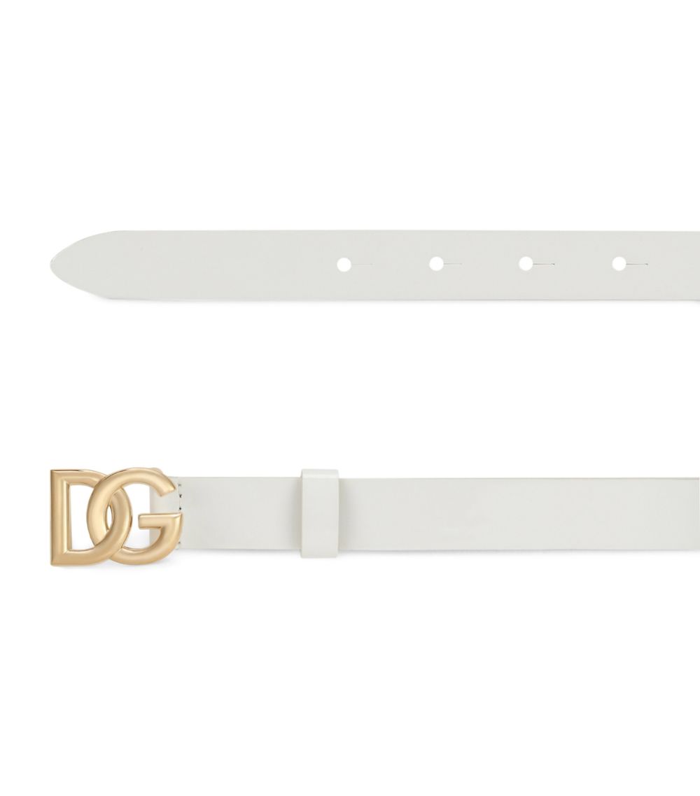 Dolce & Gabbana Dolce & Gabbana Kids Leather Logo Belt