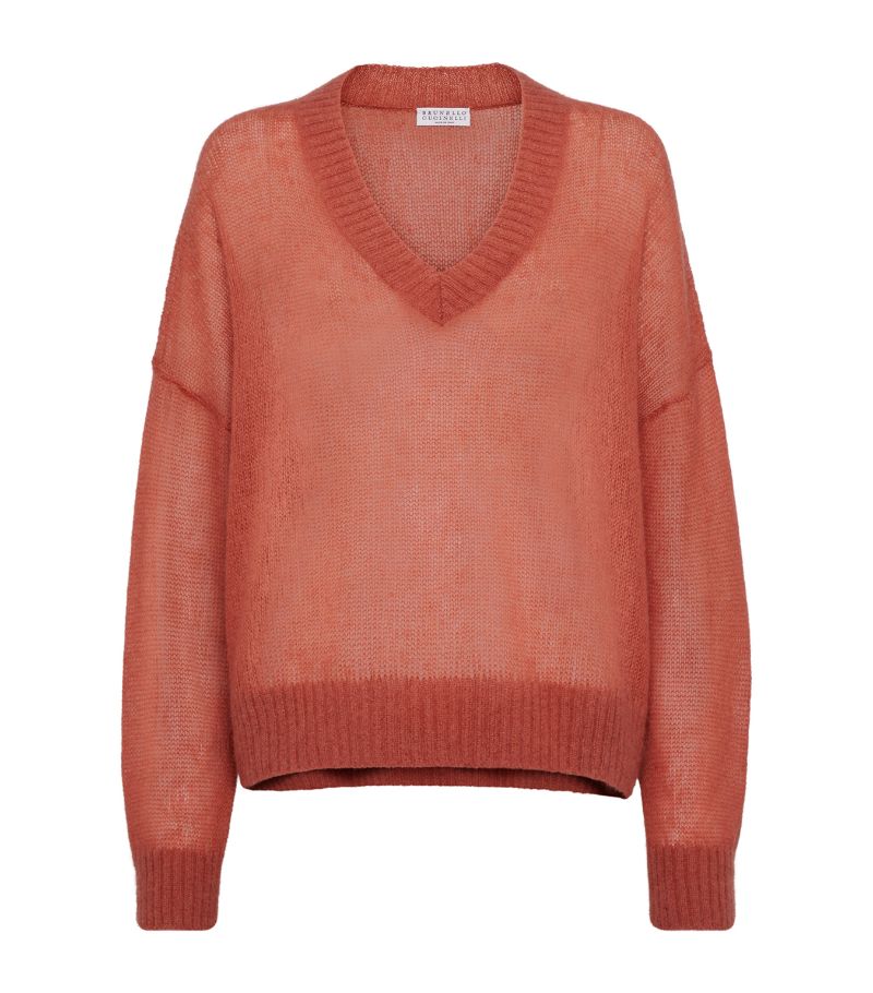 Brunello Cucinelli Brunello Cucinelli Mohair-Wool Monili Sweater