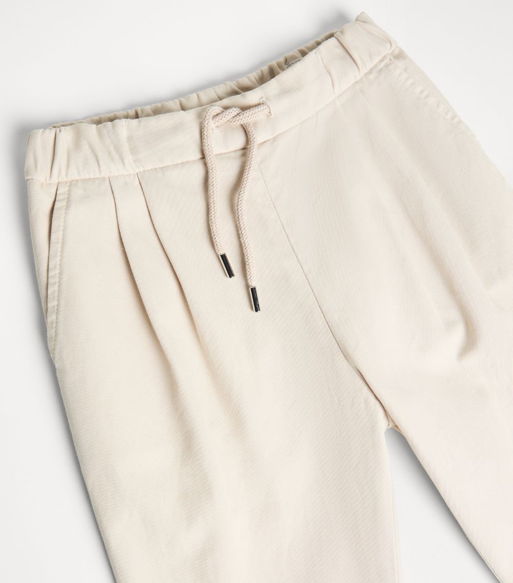 Brunello Cucinelli Kids Brunello Cucinelli Kids Cotton Pleated Trousers