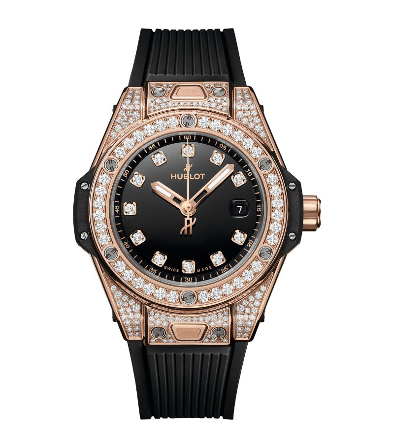 Hublot Hublot King Gold And Pavé Diamond Big Bang One Click Watch 33Mm