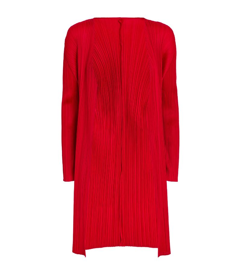 Pleats Please Issey Miyake Pleats Please Issey Miyake Basics Long Cardigan