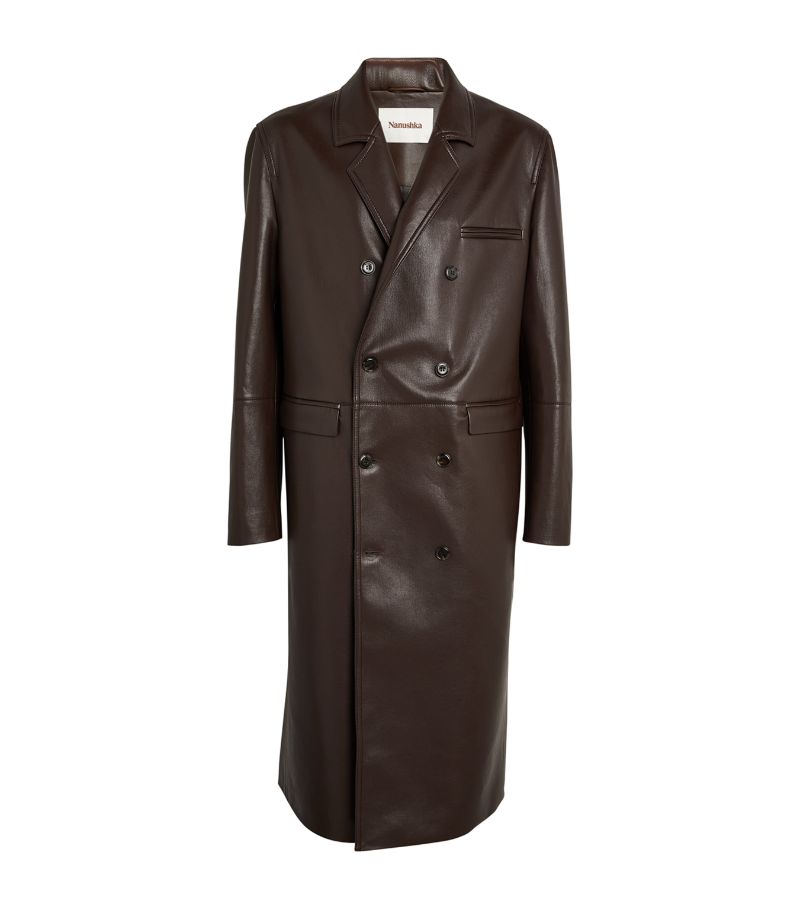 Nanushka Nanushka Faux Leather Overcoat