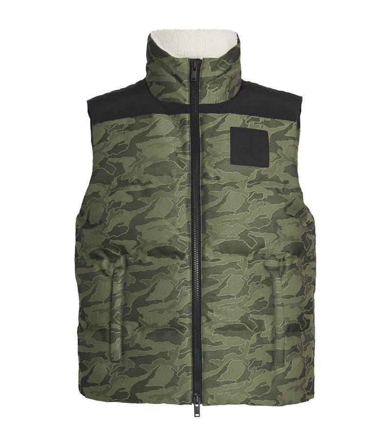 Moose Knuckles Moose Knuckles Kings Camouflage Print Puffer Gilet