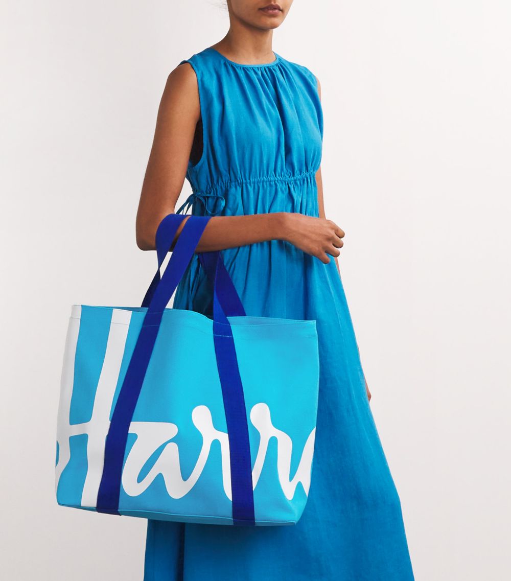 Harrods Harrods Large Cotton Logo Tote Bag