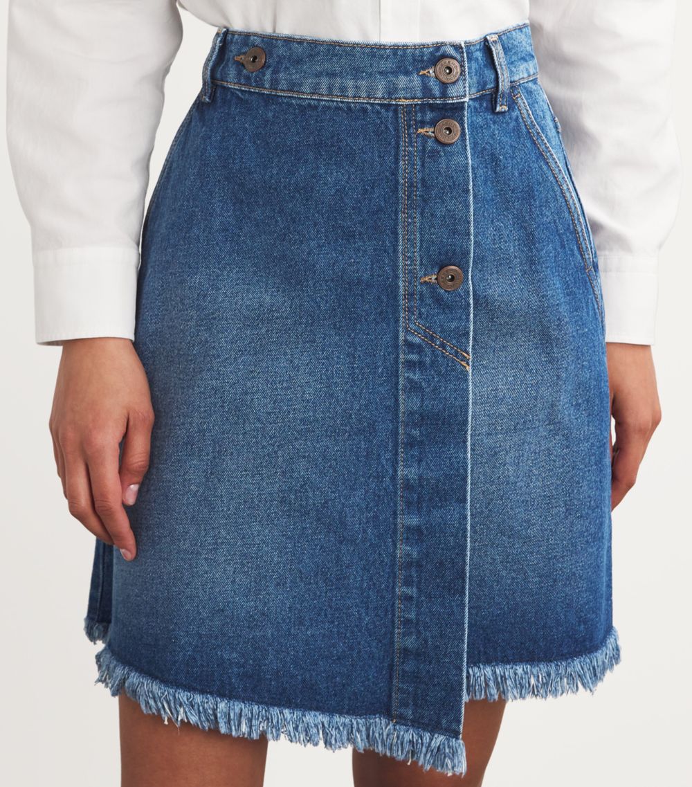 Weekend Max Mara Weekend Max Mara Denim Wrap Mini Skirt