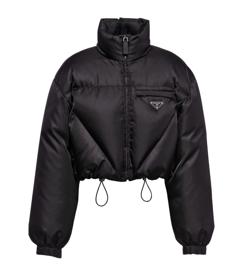 Prada Prada Crop Re-Nylon Puffer Jacket