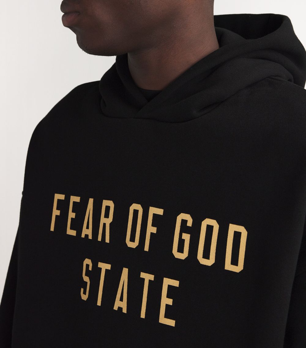 Fear Of God Essentials Fear Of God Essentials Cotton-Blend Logo Hoodie