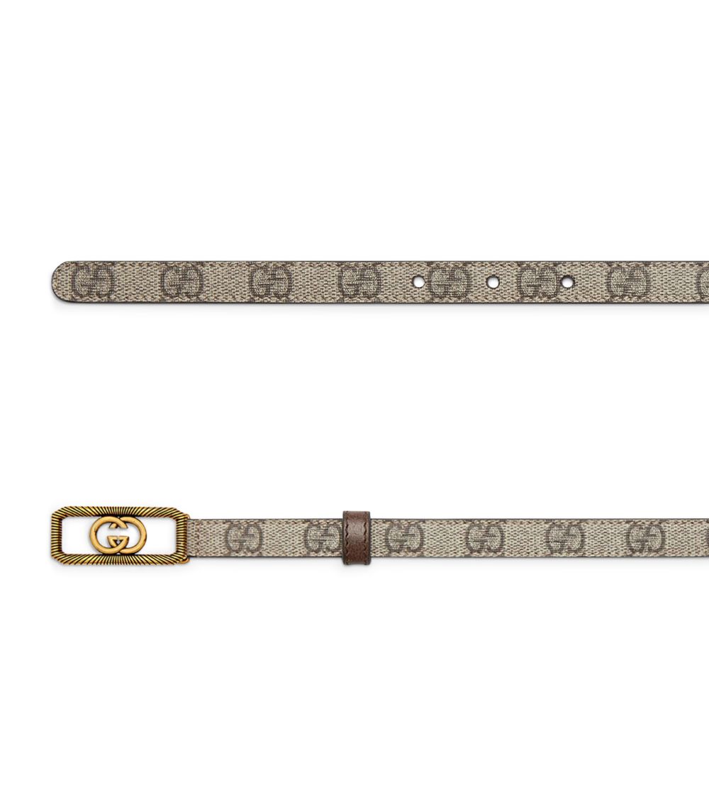 Gucci Gucci Thin Canvas Interlocking G Belt