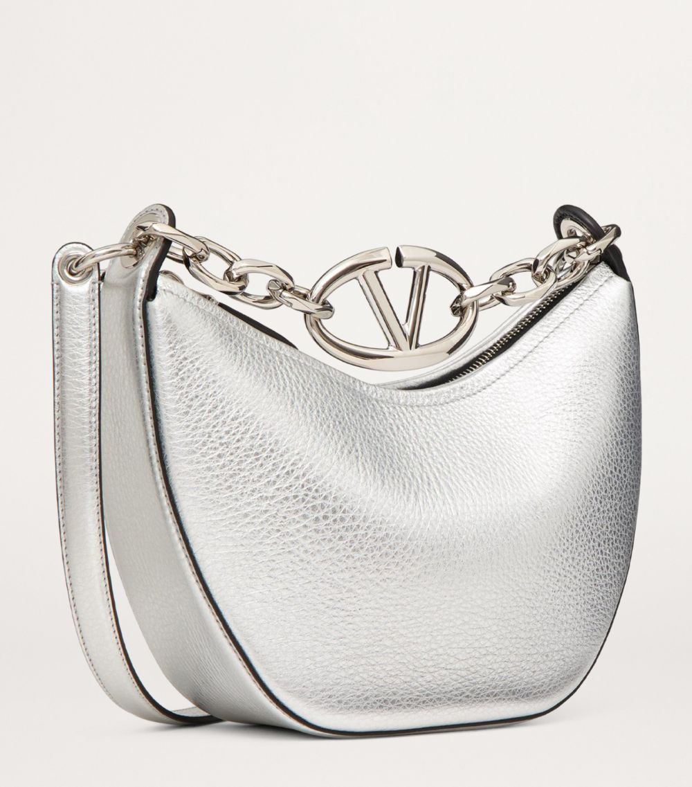 VALENTINO GARAVANI Valentino Garavani Mini Leather Vlogo Moon Shoulder Bag