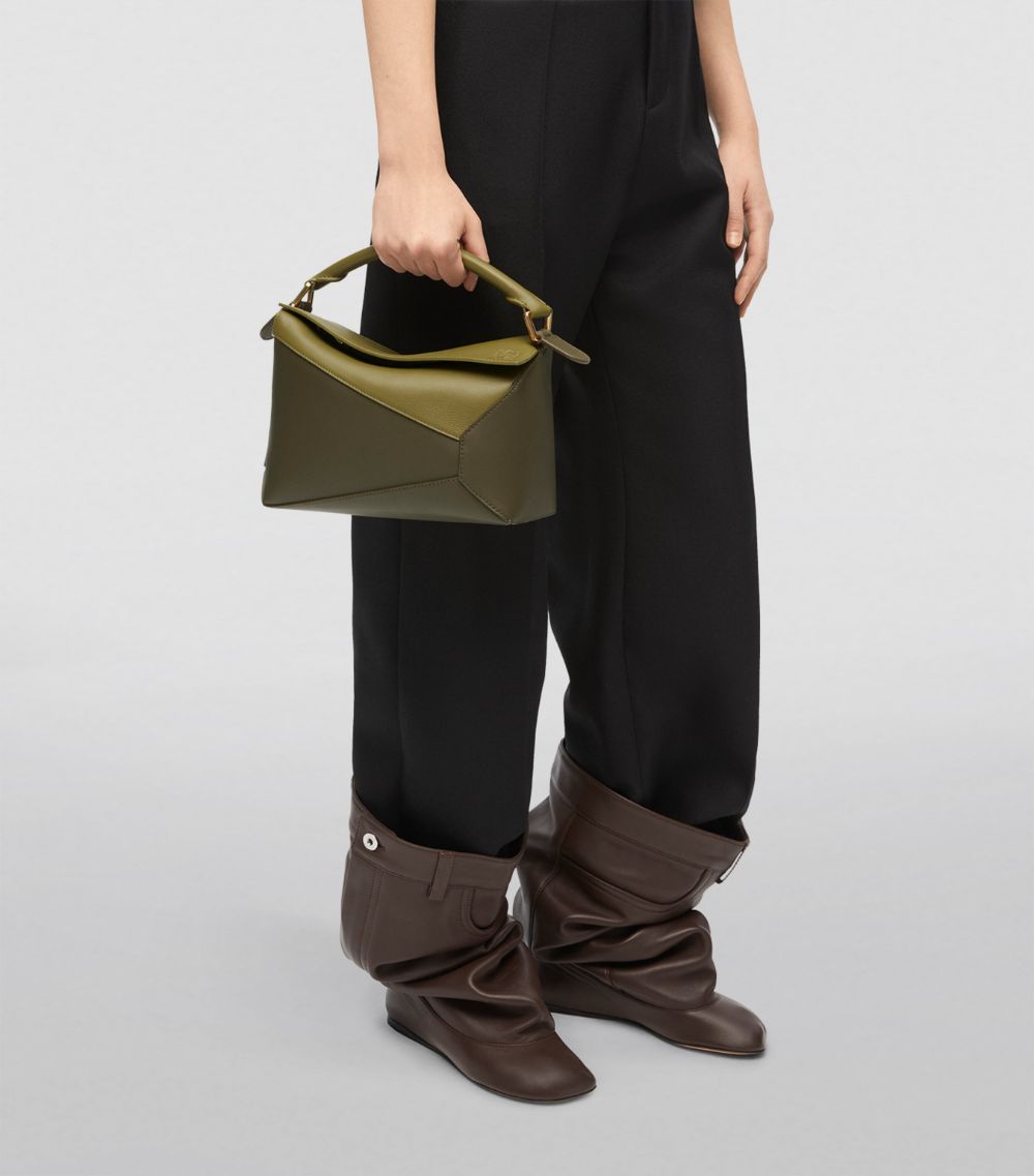 Loewe Loewe Small Leather Puzzle Edge Top-Handle Bag