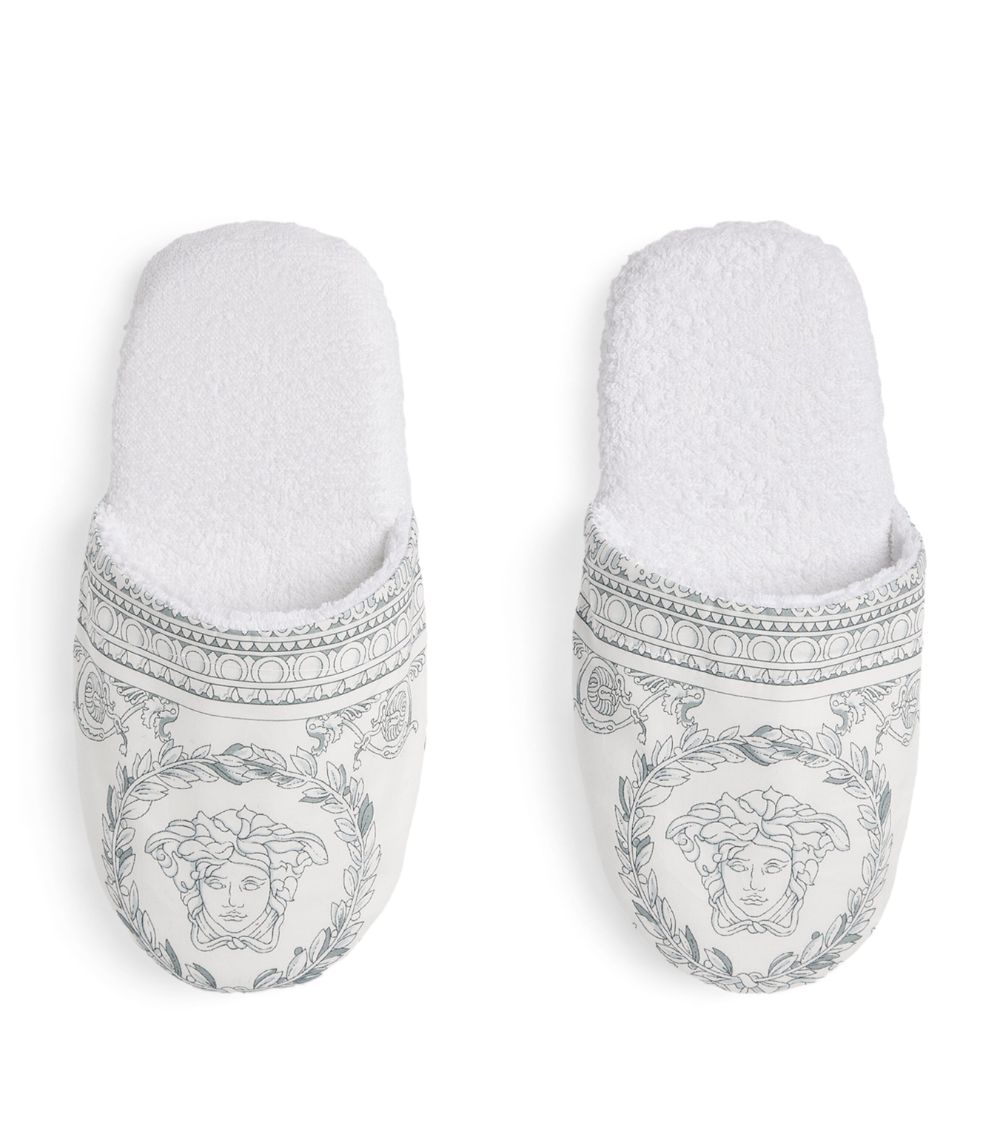 Versace Versace Medusa Print Bath Slippers